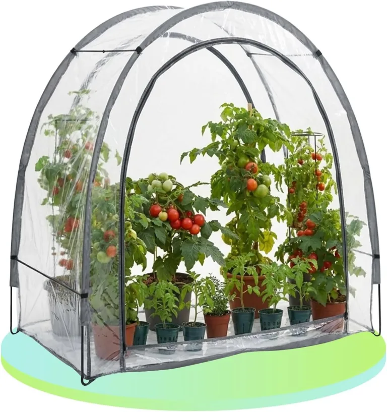 Ideoon Robustes Foliengewächshaus und Überwinterungszelt, 175x186x84 cm: EIN Pflanzenschutz für optimale Ernte & frostfreie Pflege – Bild 1