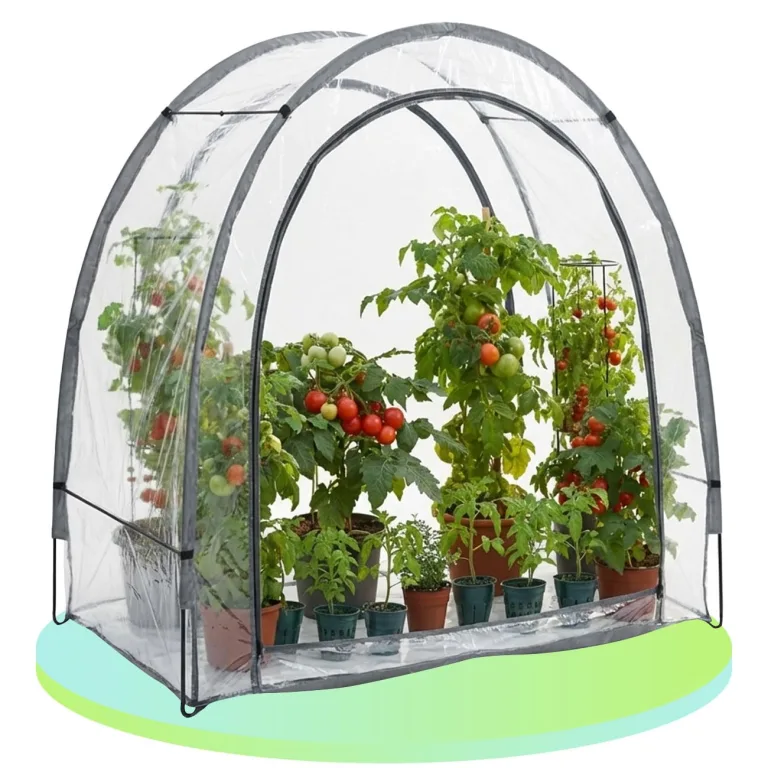 Ideoon 2er-Set Robustes Foliengewächshaus und Überwinterungszelt, 175x186x84 cm: EIN Pflanzenschutz für optimale Ernte & frostfreie Pflege (Modell 2026) – Bild 1