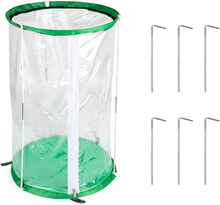 3 x Gewächshaus Klein 55cm x 30cm PVC Treibhaus Pflanzenschutz Schädlingsbekämpfung Portable mit 18 Erdanker für Kübelpflanzen Topfpflanzen – Bild 8