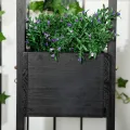 Outsunny Hochbeet mit Rankgitter Körbe, Holz Pflanzkasten Pflanzkübel Blumenkasten, 90 x 45 x 170 cm für Garten Balkon Terrasse, Blumenkübel für Kletterpflanzen Korbpflanzen, Blumen - Thumbnail 9