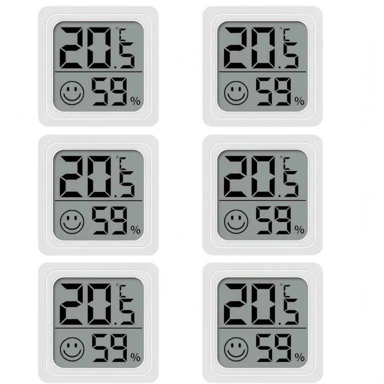 Luthando Mini Thermometer Innen, Thermometer Hygrometer Innen, Raumthermometer Mini LCD Heimthermometer für kinderzimmer, Arbeitszimmer, Schlafzimmer, Gewächshaus (4) – Bild 7
