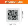 Luthando Mini Thermometer Innen, Thermometer Hygrometer Innen, Raumthermometer Mini LCD Heimthermometer für kinderzimmer, Arbeitszimmer, Schlafzimmer, Gewächshaus (4) - Thumbnail 2