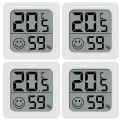 Luthando Mini Thermometer Innen, Thermometer Hygrometer Innen, Raumthermometer Mini LCD Heimthermometer für kinderzimmer, Arbeitszimmer, Schlafzimmer, Gewächshaus (4) - Thumbnail 1