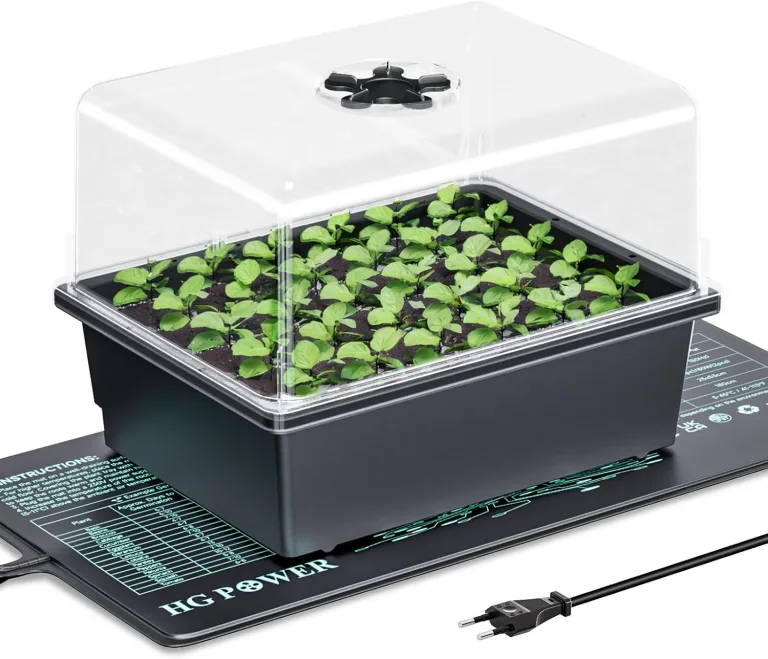 HG Power Anzuchtkasten Set mit Heizmatte Pflanzen (ohne Regler), Zimmergewächshaus mit 30 Zellen und Anzuchthaube, Anzuchtset für Sämlinge, Gemüse & Kräuter – Bild 1