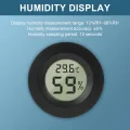6 PCS Mini Digital Hygrometer,Rund Thermometer,Präziser Feuchtigkeitsmesser und Mini Thermometer für Innenräume, Auto, Babyzimmer, Keller, Gewächshaus, Schrank, Lager und Musikinstrumente - Thumbnail 4