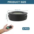 6 PCS Mini Digital Hygrometer,Rund Thermometer,Präziser Feuchtigkeitsmesser und Mini Thermometer für Innenräume, Auto, Babyzimmer, Keller, Gewächshaus, Schrank, Lager und Musikinstrumente - Thumbnail 2