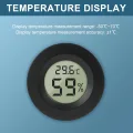 6 PCS Mini Digital Hygrometer,Rund Thermometer,Präziser Feuchtigkeitsmesser und Mini Thermometer für Innenräume, Auto, Babyzimmer, Keller, Gewächshaus, Schrank, Lager und Musikinstrumente - Thumbnail 3