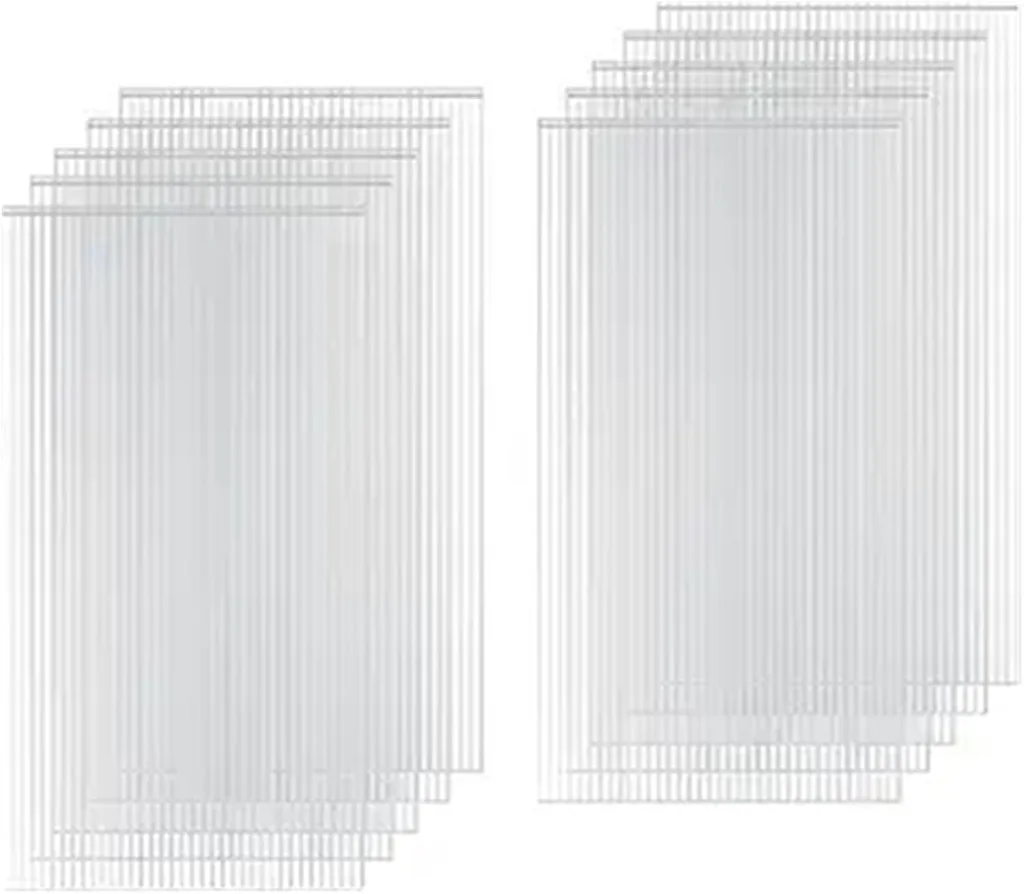 Gewächshausplatten Stegplatten Uv-beständig für Gewächshaus Gartenbau Carports Doppelstegplatten Polycarbonat Klar & Uv-beständig Polycarbonat Platten(6Pack,4' x 2' x 0.32")