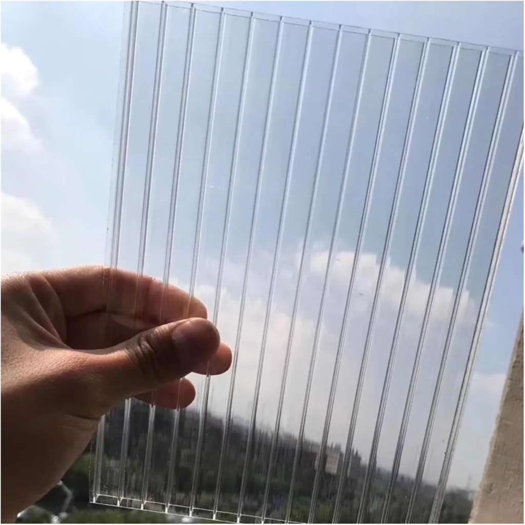 Gewächshaus Stegplatten Mit Hoher Formbarkeit Hohlkammerplatten Doppelstegplatten Aus Polycarbonat Polycarbonat Stegplatte Doppelstegplatte(4' x 2' x 0.16" 8Pack)