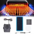 Solarheizung Gewächshaus Komplettset, 30w Hühnerstallheizung Solar, Tragbarer Energieerwärmer Mit Batteriefach | USB-Ausgangssystem Für Gewächshaus, Schuppen, Tierhaus, Camping & Auße - Thumbnail 3