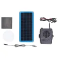 Solarheizung Gewächshaus Komplettset, 30w Hühnerstallheizung Solar, Tragbarer Energieerwärmer Mit Batteriefach | USB-Ausgangssystem Für Gewächshaus, Schuppen, Tierhaus, Camping & Auße - Thumbnail 1