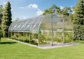 Gewächshaus Estragon 3x6m Gewächshaus aus Metall in Silber, Anzuchthaus mit 6 mm Wandstärke Treibhaus - Thumbnail 3
