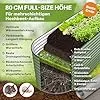 TTL GARDEN 240x80x80cm Nature L Metall Hochbeet Salbei Grün - Stahl rostfrei verzinkt & lackiert Wellblech oval 80cm hoch sehr stabil Garten Beet für Gemüse Kräuter Blumen Gartenbeet Gemüsebeet - Thumbnail 2