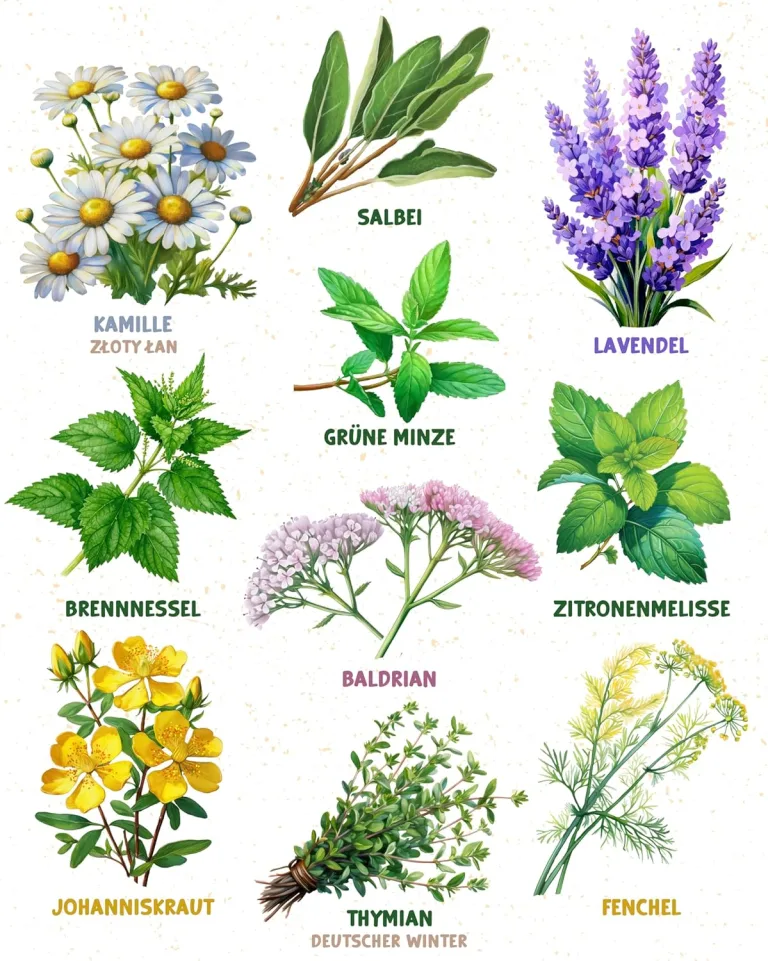 Bio Heil- und Teekräutersamen im 10er Set - 10 Heil- und Tee Kräuter Samen für den einfachen Anbau im Garten, Balkon oder Hochbeet - Pflanzensamen - Saatgut – Bild 4