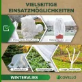 Covello Winterschutz für Pflanzen außen – Wintervlies 50g/m² – Winterschutzvlies für Kübelpflanzen – Gartenvlies Frostschutzvlies 48m² (30m x 1,6m) – Reißfest, UV-beständig – Frostschutz Pflanzen - Thumbnail 7
