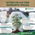Covello Winterschutz für Pflanzen außen – Wintervlies 50g/m² – Winterschutzvlies für Kübelpflanzen – Gartenvlies Frostschutzvlies 104m² (65m x 1,6m) – Reißfest, UV-beständig – Frostschutz Pflanzen - Thumbnail 3