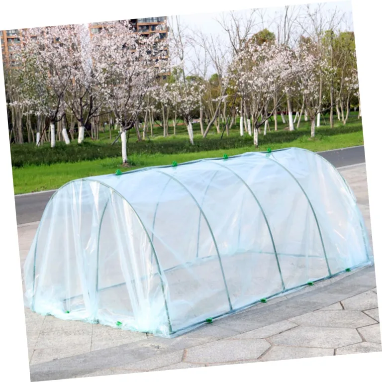 ibasenice Kunststoff-gewächshaus für Außenbereich Pflanzengewächshaus und Blumengewächshaus Gartenzubehör zum Schutz vor Kälte und Schnee mit Transparenter Folie für Sonnenlicht und Gute – Bild 4