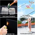 PC Polycarbonat 1 Mm Kunststoffplatten Mit UV-Schutz Bruchsichere Und Wärmedämmende Für Terrassendach Carport Wintergarten Gewächshaus(Size:0.5x8m,Color:1mm) - Thumbnail 5