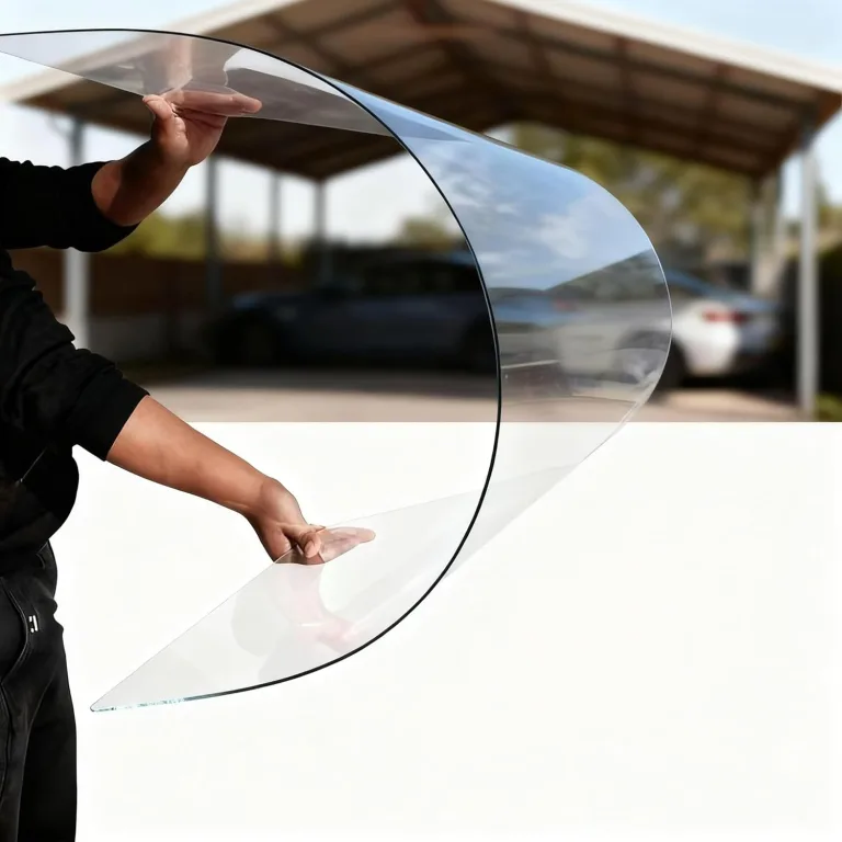 PC Polycarbonat 1 Mm Kunststoffplatten Mit UV-Schutz Bruchsichere Und Wärmedämmende Für Terrassendach Carport Wintergarten Gewächshaus(Size:0.5x2m,Color:1mm) – Bild 1