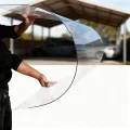 PC Polycarbonat 1 Mm Kunststoffplatten Mit UV-Schutz Bruchsichere Und Wärmedämmende Für Terrassendach Carport Wintergarten Gewächshaus(Size:0.5x2m,Color:1mm) - Thumbnail 1