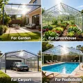 PC Polycarbonat 1 Mm Kunststoffplatten Mit UV-Schutz Bruchsichere Und Wärmedämmende Für Terrassendach Carport Wintergarten Gewächshaus(Size:0.6x9m,Color:1mm) - Thumbnail 9