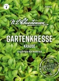 Chrestensen Gartenkresse Krause Samen 50g - Ganzjährig im Zimmer - Ernte nach 14 Tagen - Vitaminreich pikant - Für Fensterbank Küche - Lepidium sativum - Samenfest - Thumbnail 1