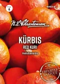 Chrestensen Kürbis Red Kuri Samen - Hokkaido Kürbis Saatgut - 1-3kg Früchte - Aromatisch Nussig - Für Garten Hochbeet - Cucumis maxima - Samenfest - Thumbnail 1