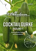 Chrestensen Hausgurke Picolino F1 veredelt - Mini Snackgurke Gemüsepflanze im Topf - Für Garten Gewächshaus Balkon - Hoher Ertrag - Thumbnail 1