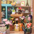 Miniatur Haus Bausatz | Gewächshaus Modellbausatz mit Möbeln und Werkzeugkleber | Handgemachtes Kreatives Gewächshaus Modell aus Holz,Deko Geschenk Geburtstag Weihnachten - Thumbnail 7