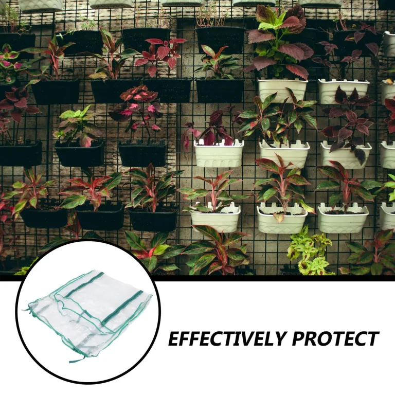 Homoyoyo Mini Gewächshaus Ersatz PVC Abdeckung Frostschutzhaube für Garten Transparentes Anti Freeze Cover Tragbares Pflanzenzelt für Balkon Garten Terrasse Schutz vor Sonne und Kälte – Bild 5