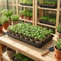 50.8x25.4x4 cm 8 Stücke Pflanzwanne Kunststoff Anzuchtplatte Seed Tray Kein Ablaufloch für Garten Terrassen Gewächshäuser Pflanzen - Thumbnail 8