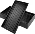 50.8x25.4x4 cm 8 Stücke Pflanzwanne Kunststoff Anzuchtplatte Seed Tray Kein Ablaufloch für Garten Terrassen Gewächshäuser Pflanzen - Thumbnail 1