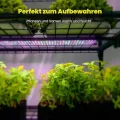 4-stöckiges Zimmergewächshaus mit LED-Wachstumslichtern, 68,5 x 48 x 157,5 cm, Mini-Gewächshaus, PVC-Abdeckung, dimmbar, 28 W Timer-Steuersystem für Saatgutstart und Pflanzenwachstum - Thumbnail 10