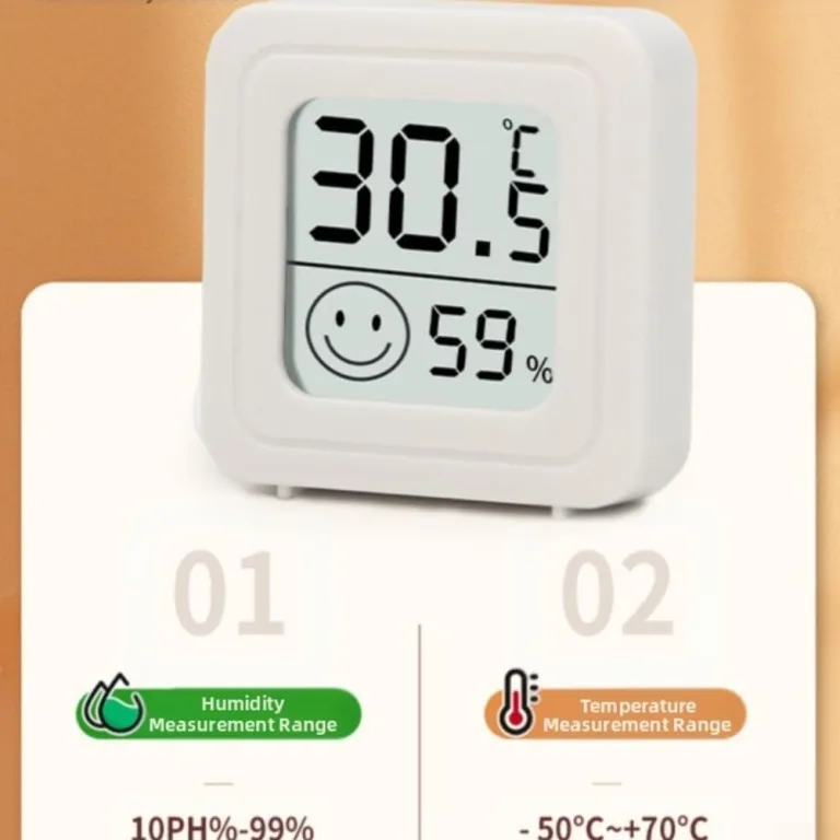 8 Stück Digitales Mini Thermo-Hygromete, Raumtemperatur überwachen, Thermometer Hygrometer, Kabelloses, Luftfeuchtigkeit Meter für Babyzimmer Wohnzimmer Büro Gewächshaus – Bild 4