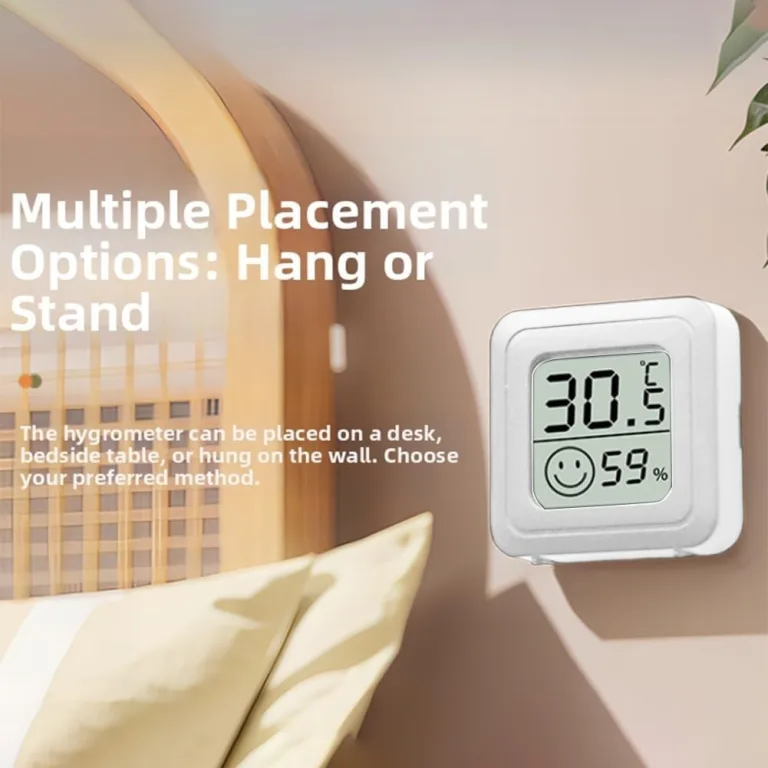 8 Stück Digitales Mini Thermo-Hygromete, Raumtemperatur überwachen, Thermometer Hygrometer, Kabelloses, Luftfeuchtigkeit Meter für Babyzimmer Wohnzimmer Büro Gewächshaus – Bild 7