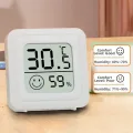 8 Stück Digitales Mini Thermo-Hygromete, Raumtemperatur überwachen, Thermometer Hygrometer, Kabelloses, Luftfeuchtigkeit Meter für Babyzimmer Wohnzimmer Büro Gewächshaus - Thumbnail 5