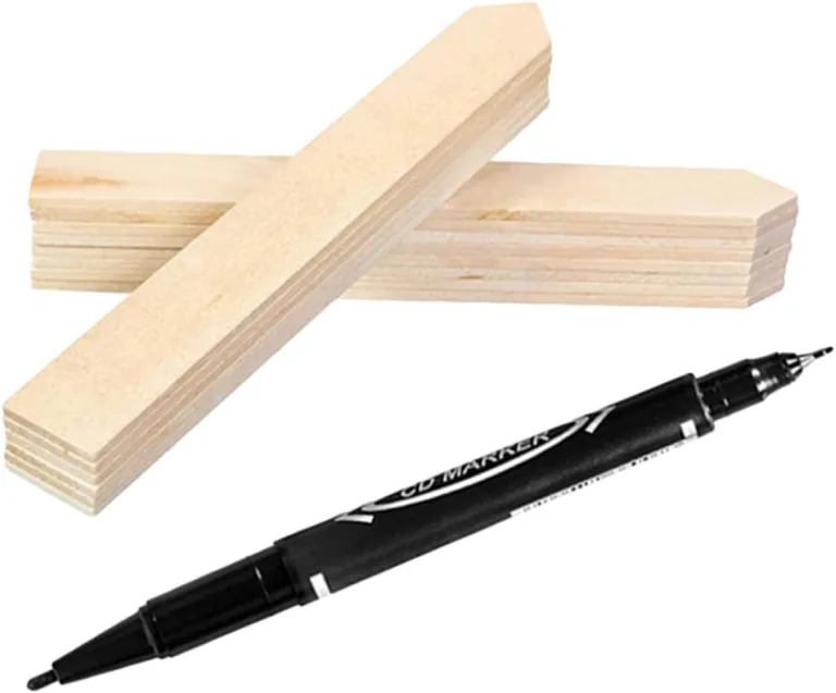 Pflanzenetiketten aus Holz mit Stift, 21 Stück – Bild 2