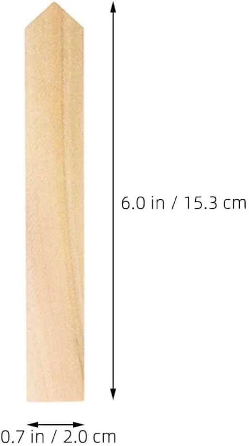 Pflanzenetiketten aus Holz mit Stift, 21 Stück – Bild 3