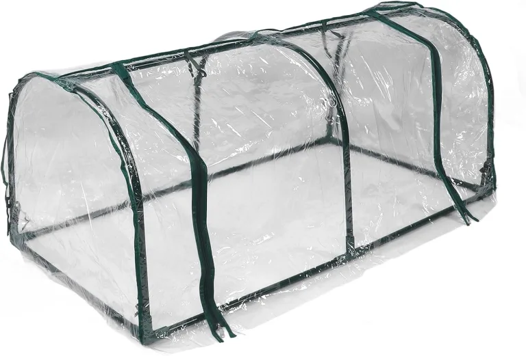 Cryfokt Transparentes, Regensicheres Gewächshaus, Sonnenschutz für Kleine Pflanzen, Zelt, Platzsparend, Vielseitig, Verlängerung der Vegetationsperiode, Eisen und Kunststoff – Bild 3