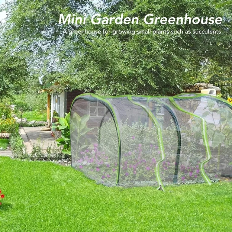 Cryfokt Transparentes, Regensicheres Gewächshaus, Sonnenschutz für Kleine Pflanzen, Zelt, Platzsparend, Vielseitig, Verlängerung der Vegetationsperiode, Eisen und Kunststoff – Bild 4