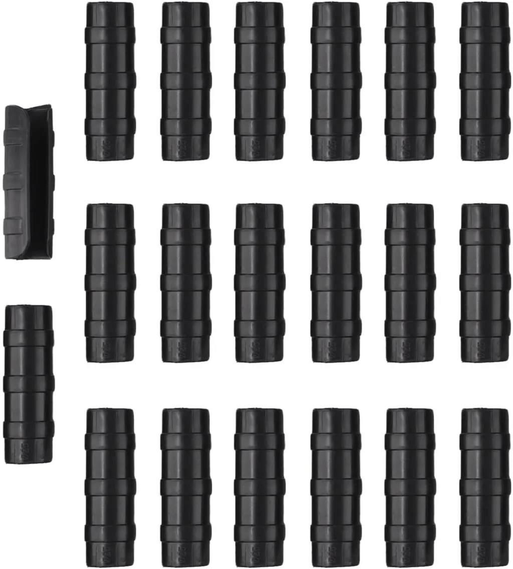 Gewächshaus-Folienklemme, 20 Stück, zur Befestigung von Polyethylen-Abdeckung an Tunnelrahmenrohren, kompatibel mit Rohren mit 19–33 mm Durchmesser, ABS + PC-Kunststoff-Clips (25 mm)