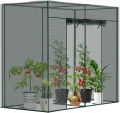SUNYRISY 200x100x180 cm Gartenzaun Pflanzenkäfig Pflanzennetz für Tomaten Topfpflanzen Gemüse Blumen Schutz, Netz-Gewächshaus Gartennetz Zschafzaun Fence für Garten, Quadrat - Thumbnail 2