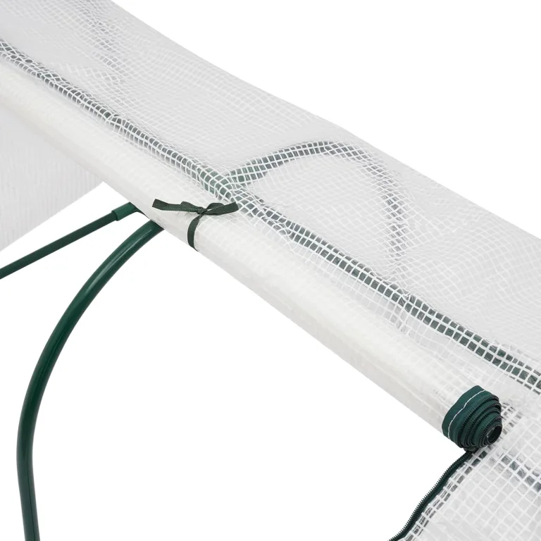 Gewächshaus klein Mini Foliengewächshaus 120 x 60 x 50cm Tomatengewächshaus mit 2 Aufrollbare Tür für Balkonen, Terrassen, Hochbeeten – Bild 4