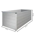 Beckmann Aluminium Hochbeet mit Schneckenschutz 201x91x75,5 cm – Modell Erntewunder Aluminium Natur – Rostfreies Alu-Hochbeet, witterungsbeständig – Made in Germany - Thumbnail 4