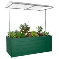 Beckmann Aluminium-Hochbeet Erntewunder – 201x91x75,5 cm – Grün – Mit Schutdach für Pflanzen – Rostfrei & Witterungsbeständig – Inkl. integrierter Schneckensperre – Ergonomische Arbeitshöhe - Thumbnail 10
