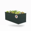 Beckmann Aluminium Hochbeet mit Schneckenschutz 201x91x75,5 cm – Modell Erntewunder Aluminium Natur – mit Schutzdach für Pflanzen - Rostfreies Alu-Hochbeet, witterungsbeständig – Made in Germany - Thumbnail 5