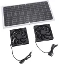 16 W solarbetriebenes Abluftventilator-Set mit monokristallinem Silizium-Panel, duales Belüftungssystem für Hühnerstall, Gewächshaus, Haustierhaus, ABS-Kunststoff, 40,5 x 2 - Thumbnail 8
