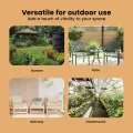vidaXL Hochbeet Hellbraun 600 x 80 x 45 cm Verzinkter Stahl, Garten und Terrasse, Stabiler Metall-Wannen-Kübel, Hochbeet, Pflanzenbox für Outdoor-Kräuter und Blumen - Thumbnail 7