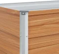 vidaXL Hochbeet Hellbraun 240 x 40 x 77 cm Verzinkter Stahl, Garten- und Terrassendesigns, urbaner Stil, robuste Möbel für draußen, Coole und praktische Lösungen - Thumbnail 6