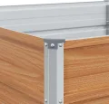 vidaXL Hochbeet Hellbraun 240 x 80 x 45 cm Verzinkter Stahl, Garten- und Terrassendesigns, urbaner Stil, robuste Möbel für draußen, Coole und praktische Lösungen - Thumbnail 6